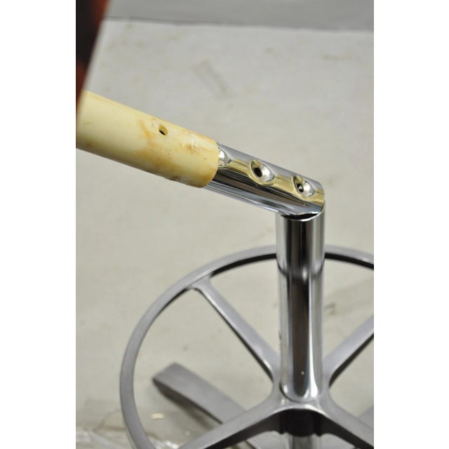 Vintage Daystrom Mid Century Modern Faux Rosewood Laminate Barstools - Set of 4 For Sale - Image 16 of 18