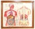 Vintage Double Sided School Posters in Frame of the Human Body, 1950s For Sale