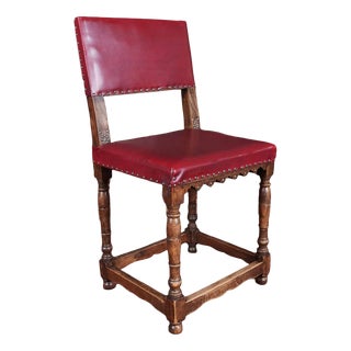 Antique Neo-Renaissance Chairs and Armchair, Set of 4 For Sale