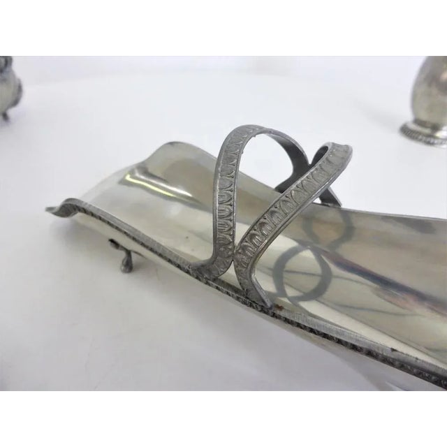 Handmade Pewter Items, 1960s, Set of 4 For Sale - Image 13 of 17