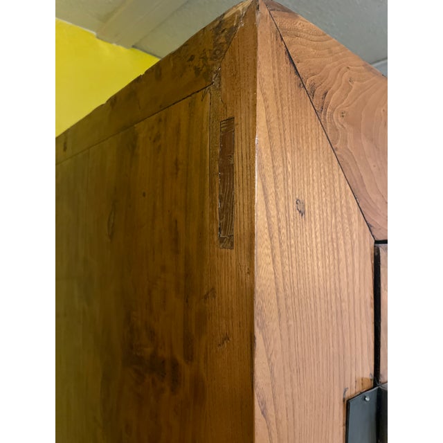 Late 19th Century Qing Dynasty Elm Armoire For Sale - Image 9 of 10