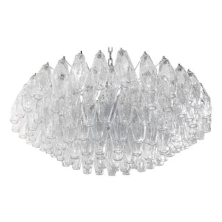 21st Century Clear Poliedri Chandelier by Fabio LTD For Sale