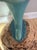 Antique Van Briggle Cornucopia Vase Matte Turquoise Colorado Springs 8 Inch For Sale In Los Angeles - Image 6 of 9