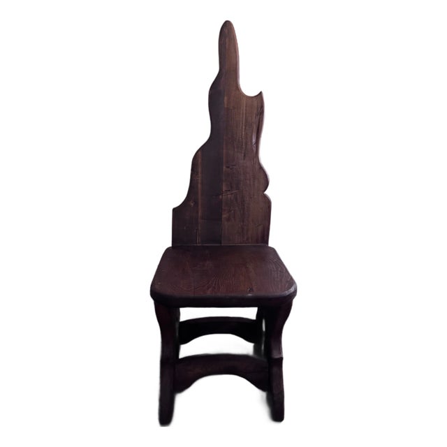 Mid-Century Brutalist Style Rustic Chair From the 1970s For Sale