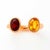 Toi et Moi Gemstone Ring: Garnet and Citrine. Perfect "You n I" Gold Birthmonth gemstones ring. Metal: 925 silver + 14k...
