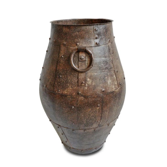 Farmhouse Vintage India Iron Pot For Sale - Image 3 of 7