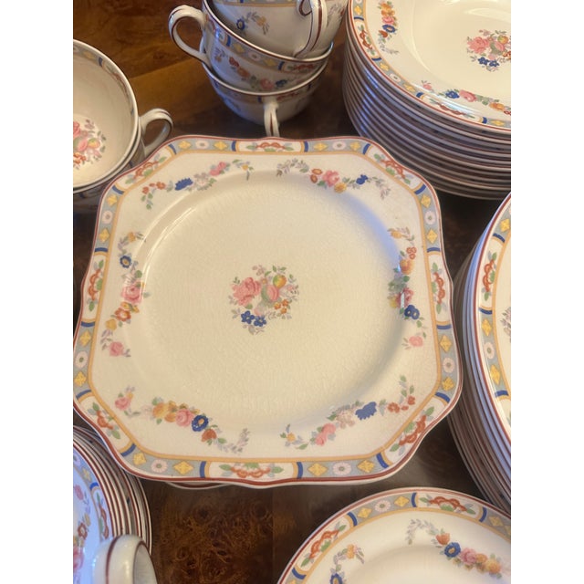 Antique Late 19th Century Rare Park Johnson Bros. England "Arundale" Pattern 68 Pieces Floral Dining Set For Sale In New York - Image 6 of 18