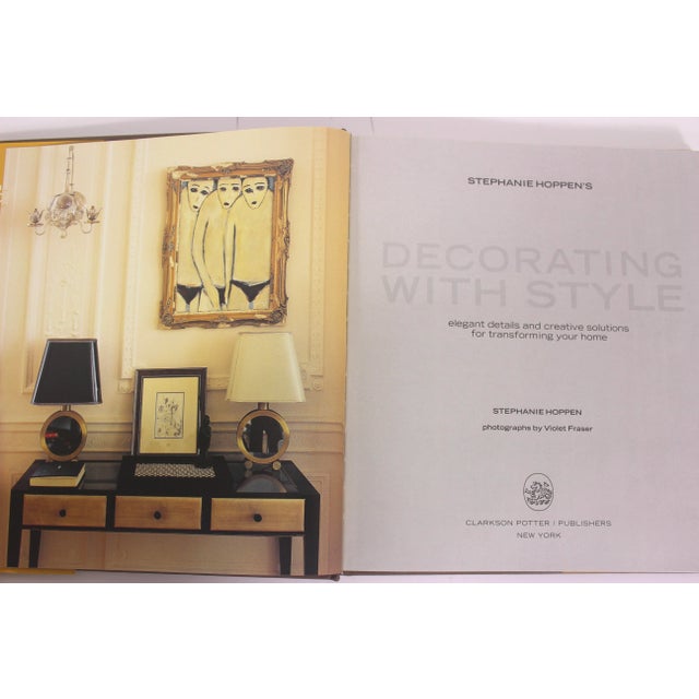 American Stephanie Hoppen’s Decorating With Style Book Hardcover For Sale - Image 3 of 7