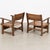 Pair of Mid-Century Spanish Brutalist Cognac Leather Arm Chairs For Sale - Image 17 of 17