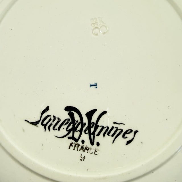 Ceramic Sarreguemines Benjamin Rabier Childs Plate, Meprise For Sale - Image 7 of 8