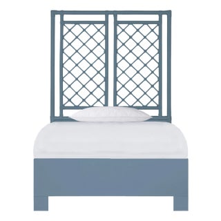 X & Diamond Standard Bed Twin, Regatta Blue For Sale