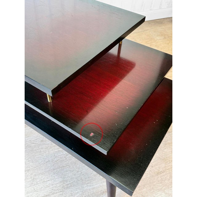Mid-Century Mahogany Sunburst Bentwood 3-Tier End Tables - A Pair For Sale - Image 10 of 13