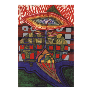 Friedensreich Hundertwasser the Eye and the Beard of God, 1989
