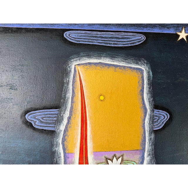 1992 Astika “Isla” Acrylic on Canvas Painting – Unframed For Sale - Image 10 of 12