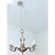 A French silver-gilded brass chandelier with a unique aged patina. The curved forms and undulating lines of this fixture...
