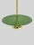 Mint Mint Matte Finish Metal Pendant - Handmade Brass Light Fixture For Sale - Image 8 of 8