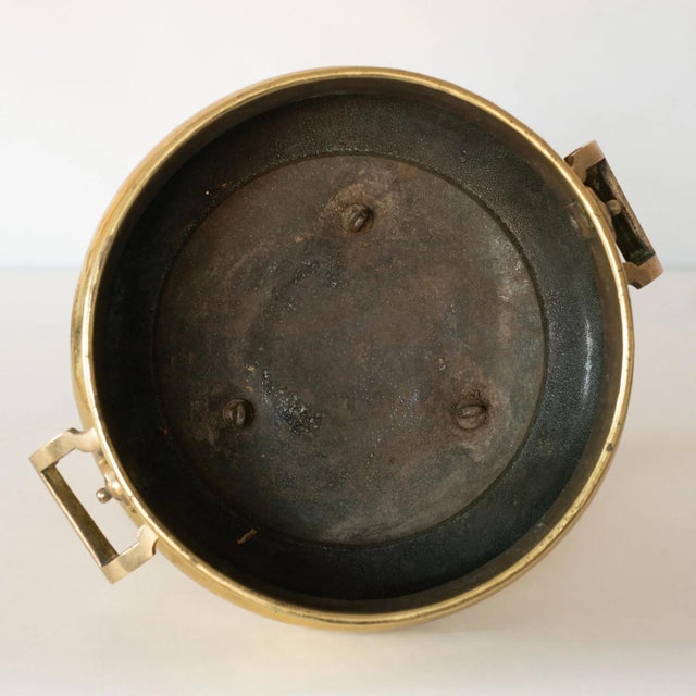 Brass Log Bin with Claw Feet, 19th Century For Sale - Image 6 of 7