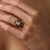 Late 19th Century Late 19th Century Victorian 1.25 Carat Old Mine Cut Diamond 14k Yellow Gold Enamel Ring, Size 8 For Sale - Image 5 of 6