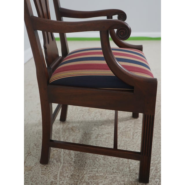 Kittinger Historic Newport Tall Back Mahogany Armchair For Sale - Image 14 of 18