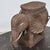 Hollywood Regency Large Vintage Bohemian Wicker Elephant Plant Stand For Sale - Image 3 of 8