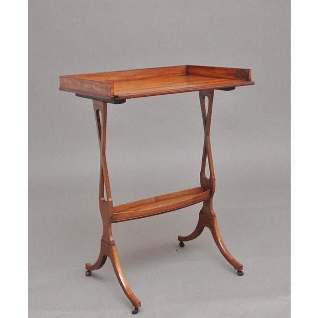 19th Century Sheraton Revival Satinwood Serving Table, 1830s For Sale - Image 12 of 14