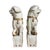 Chinoiserie Huge Vintage Pair of Celadon Cream Glazed Large 30" Foo Dog Statues For Sale - Image 3 of 8