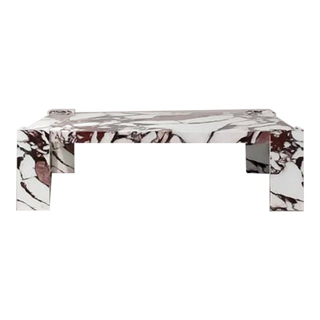 Enigma Calacatta Viola Marble Coffee Table 51" For Sale