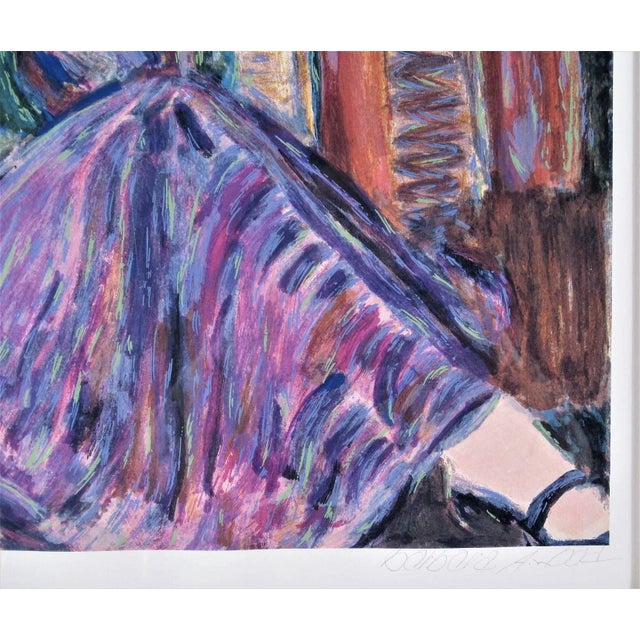 Modern Barbara A. Wood, Pensive Woman, Circa 1980 For Sale - Image 3 of 5