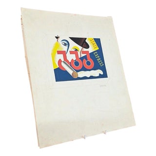 Hand-Painted State Express 555 Cigarettes Pictorial from Beaven, 1920s For Sale