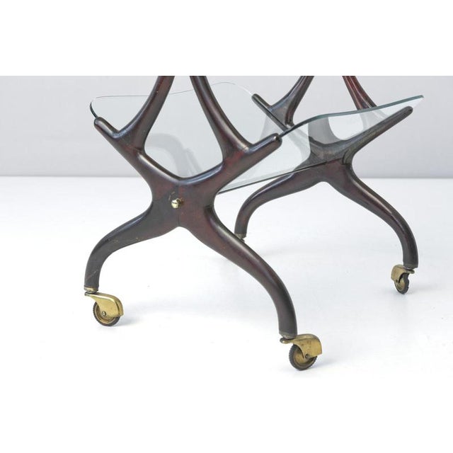 Table on Castors by Cesare Lacca for Cassina, Italy, 1955 For Sale - Image 6 of 9