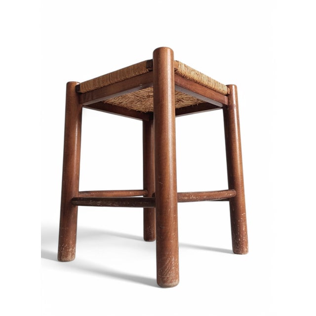 Dordogne Stool in the style Charlotte Perriand for Robert Sentou, France, 1950s For Sale - Image 9 of 13
