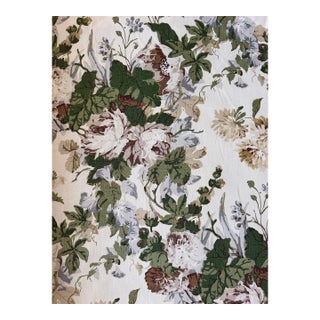 Lee Jofa Maisie Linen - Tan/Leaf Fabric 2 Yards For Sale