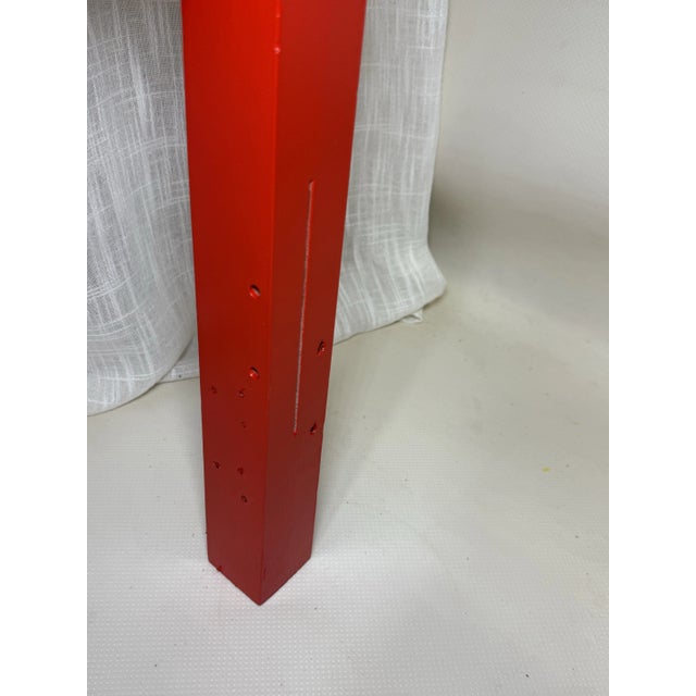Vintage Bali Hai Faux Bamboo Cane Twin Headboard by Henry Link- Newly Painted Flirt Red by Behr For Sale - Image 10 of 11