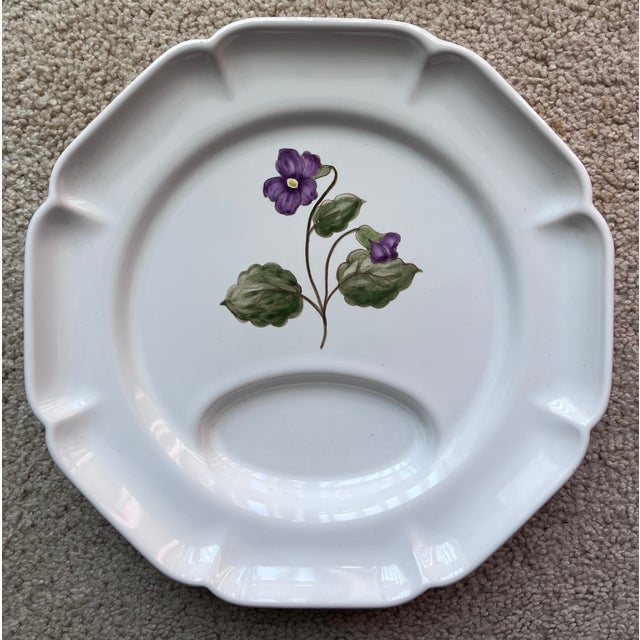 Motton Gien French Faience Asparagus Plates-Set 6 For Sale - Image 10 of 14
