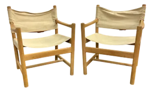 Set of Mid-Century Modern Safari Easy Chairs by Ditte & Adrian Heath for FDB Mobler, 1960s