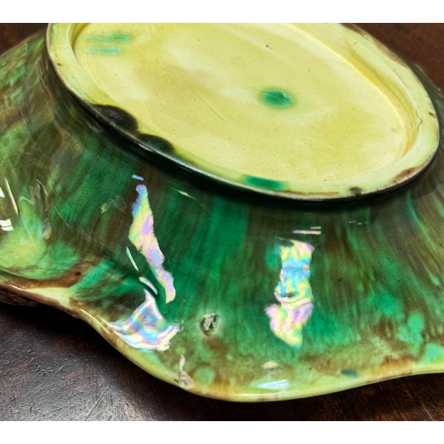 Antique Majolica Serving Dish For Sale - Image 9 of 10