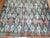 Mid-Century Modern Blue Shabby Chic Vintage Anatolian Deco Carpet - 6'11" x 9'8" For Sale - Image 3 of 6