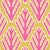 Sample - Schumacher X Johnson Hartig Bodhi Tree Fabric in Yellow & Pink For Sale