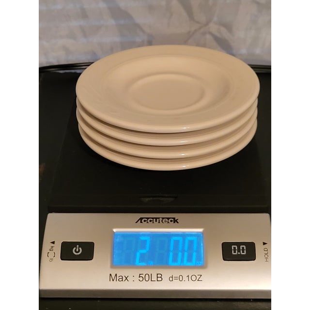 Mid 20th Century Homer and Laughlin Ironstone Saucers - Set of 4 For Sale - Image 9 of 9
