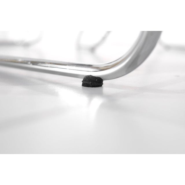 Chrome Folding Chairs with Fabric, 1970s, Set of 9 For Sale - Image 13 of 15