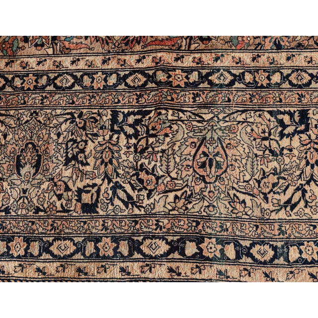 Antique Persian Kashan Rug For Sale In New York - Image 6 of 8