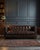 Brown Tuxedo Leather Sofa - Dark Brown For Sale - Image 8 of 8