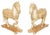 Decorative Hand Carved Wooden Statues of Horses, 1880, Set of 2 For Sale