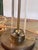 1990s Pair of Ralph Lauren Home Adjustable Tubular Glass & Brass Table Lamps With Original Shades For Sale - Image 13 of 13
