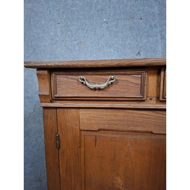 Antique Brown Wooden Sideboard For Sale - Image 4 of 10