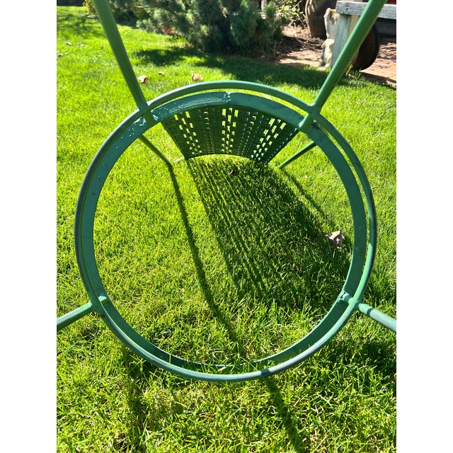 Vintage Greek Key Wrought Iron Dinette Set For Sale - Image 10 of 12