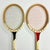 Wood Mid-Century Vintage Boho Chic Americana Wood Tennis Rackets - Set of 2. For Sale - Image 7 of 9