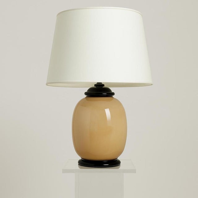 Murano Glass Table Lamp by Tommaso Barbi, Italy, 1950s For Sale - Image 3 of 8