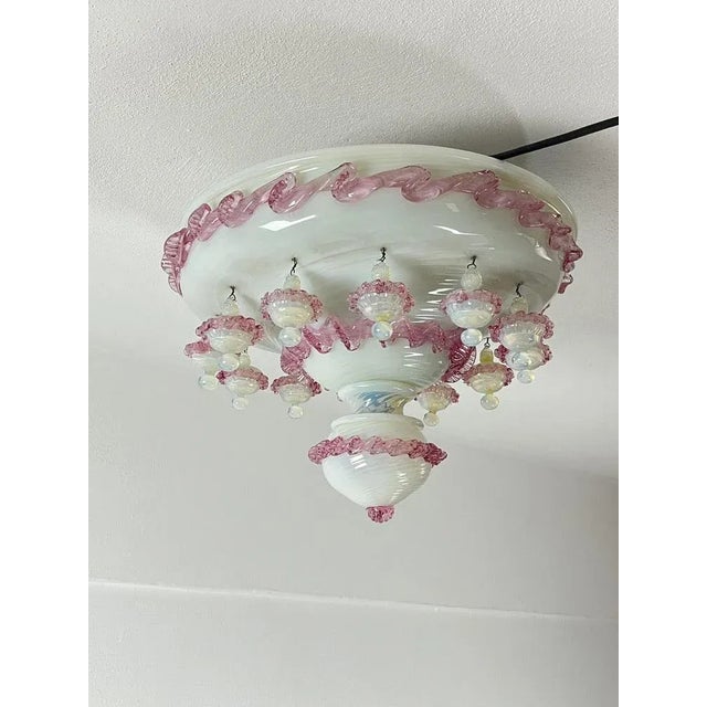 3 Murano glass lights, Italy, 70s Purchased by my grandparents in Venice during their honeymoon. Good conditions. E14...