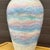 Postmodern Vintage Sunset Rainbow Crackle Glazed Ceramic Table Lamp For Sale - Image 3 of 12